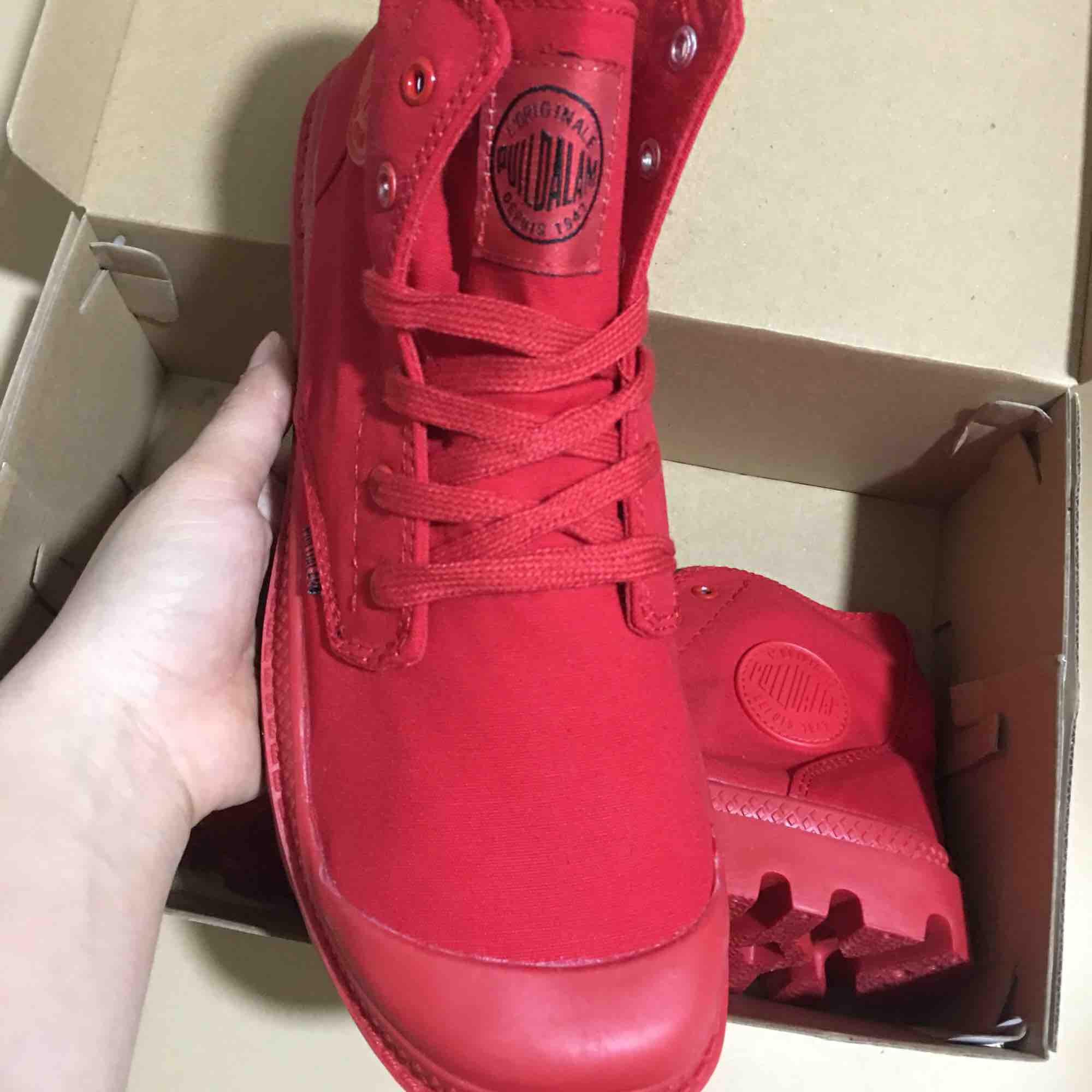 Giày thể thao palladium ĐỎ size 36->43 (TẶNG HỘP)