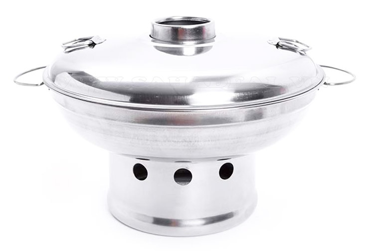 Nồi Lẩu Inox 24 Cm Sử Dụng Cồn/Than