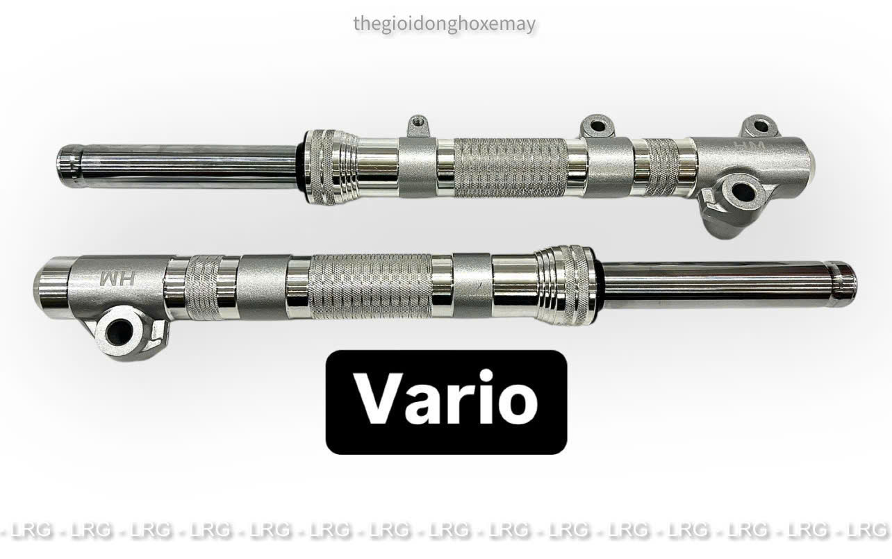 Phuộc Trước, Giảm Xóc Trước Phay Thái HM Màu Bạc Ex150 - Ex155, Sirius, Vario, Wave S110 Size Hạ 3 Phân