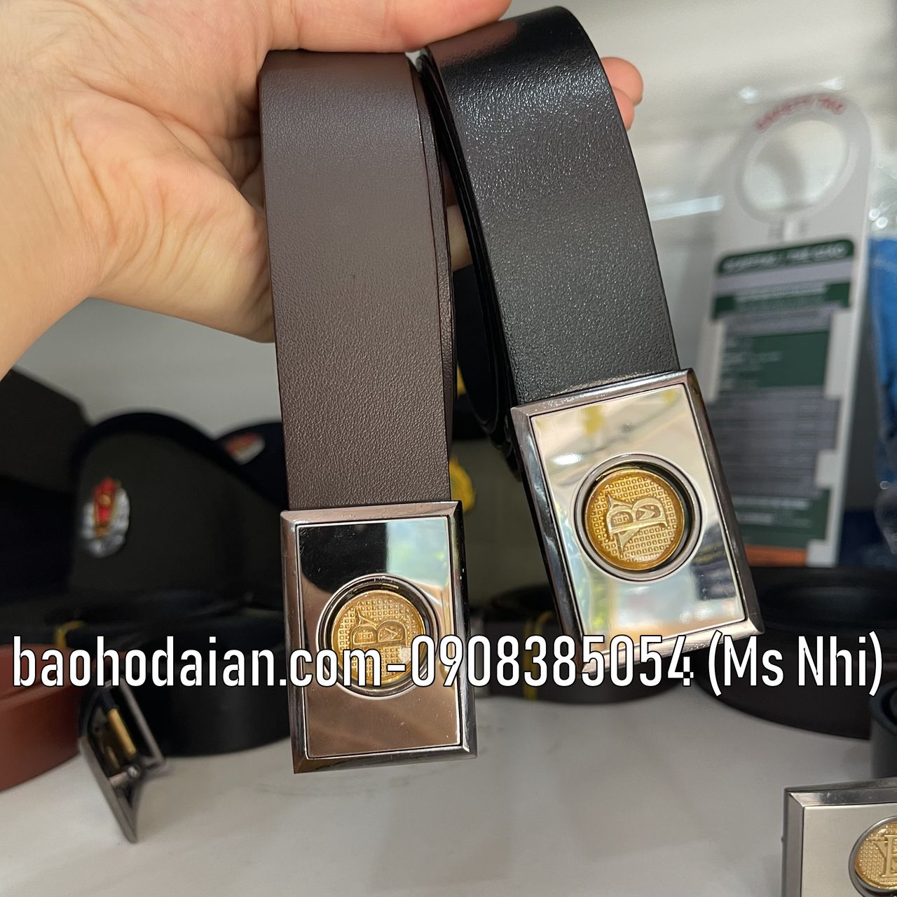 Thắt lưng bảo vệ mặt trong kèm chữ BV