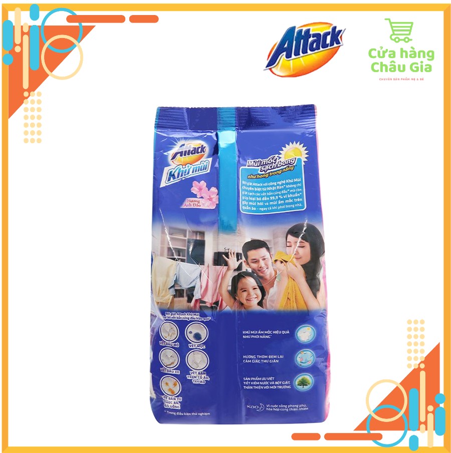 COMBO 5 GÓI 720Gr BỘT GIẶT ATTACK THƯƠNG HIỆU NHẬT BẢN.