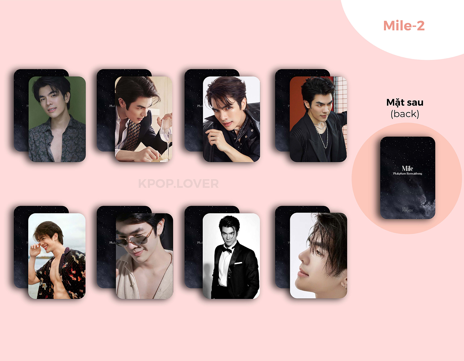 SET 8 CARD MILE PHAKPHUM - KinnPorsche