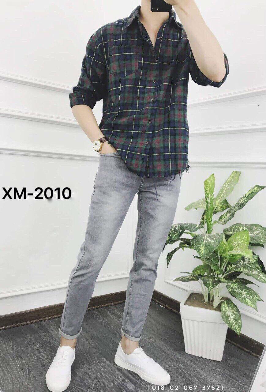 Áo sơ mi nam tay dài kẻ sọc caro Hàn Quốc mẫu đẹp  2023 kiểu KHÔNG LÊN LAI thời trang PONIVALAZA cao cấp mẫu mới hot trend trẻ trung năng động