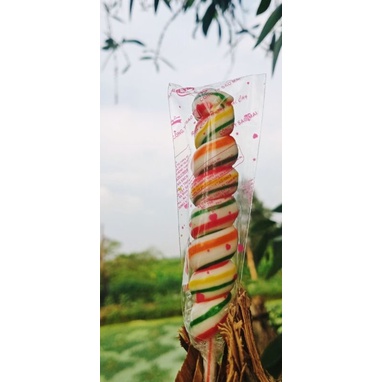 kẹo mút xoắn dài (combo 10 cây )
