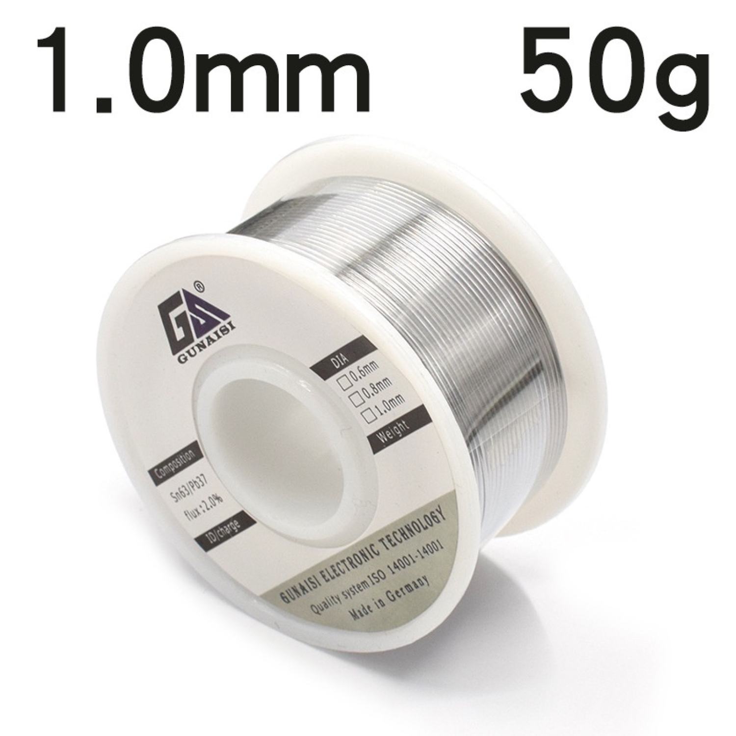 Chì hàn Thiếc hàn 63/37 loại 0.6mm/ 0.8mm/ 1mm (30g/ 50g)