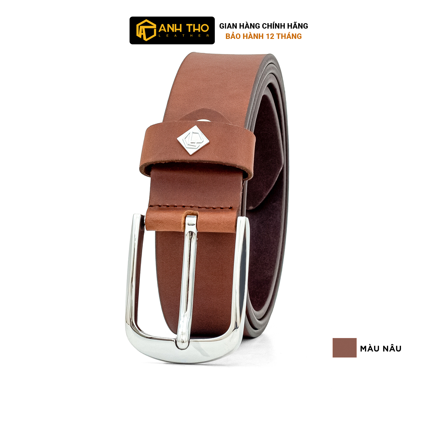 Thắt lưng da bò mwk4-05 | anh tho leather | da bò sáp