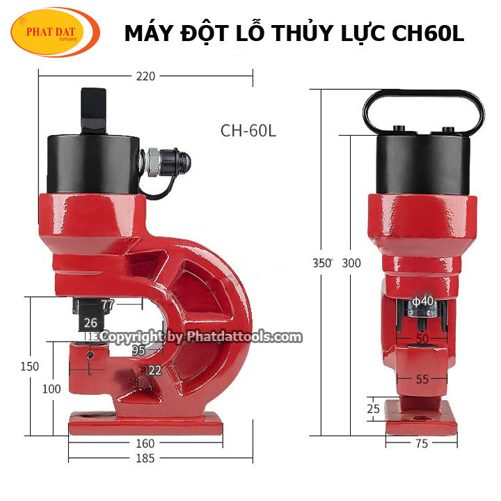 Máy Đột Thủy Lực CH60 Và Bơm Thủy Lực Các Loại