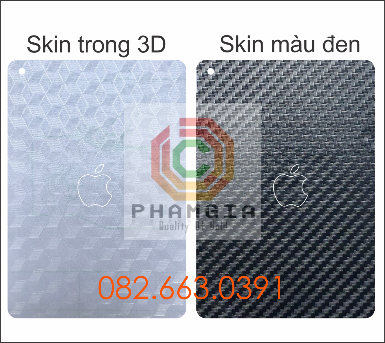 Miếng dán mặt lưng skin carbon Ipad 8 wifi / Ipad mini new wifi