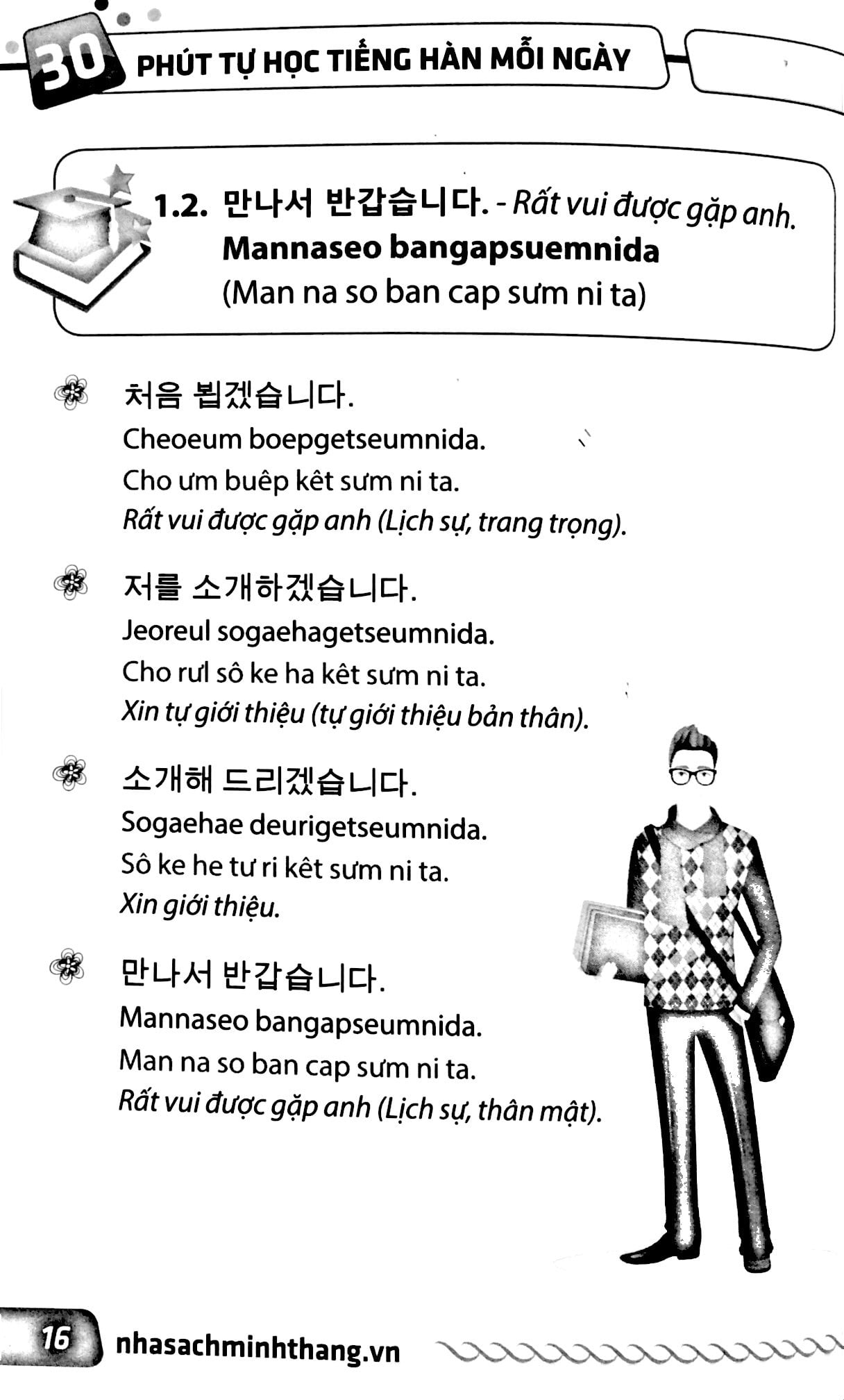 Fahasa - 30 Phút Tự Học Tiếng Hàn Mỗi Ngày (Kèm CD - 2016)