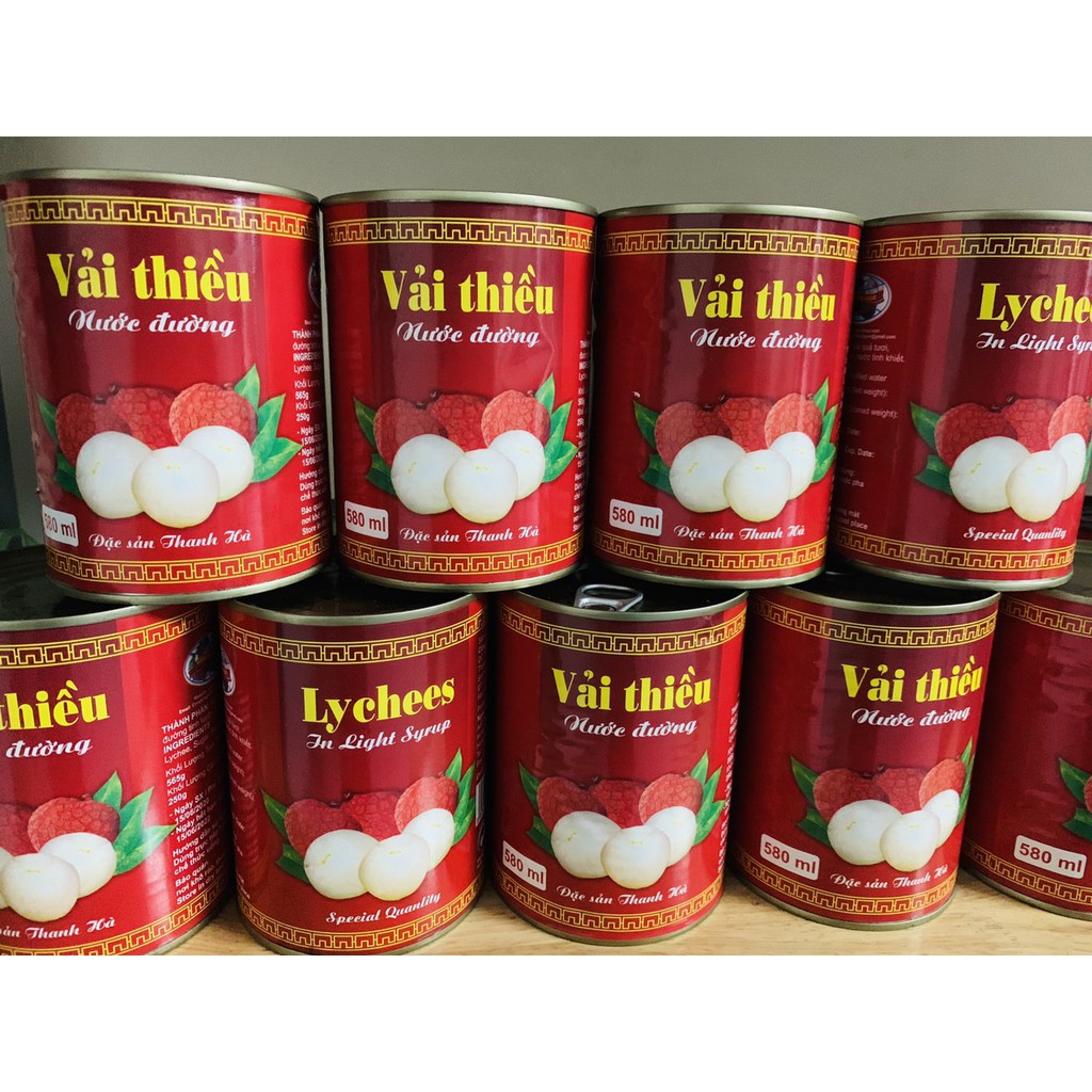 Vải Thiều Nước Đường Thanh Hà 565G