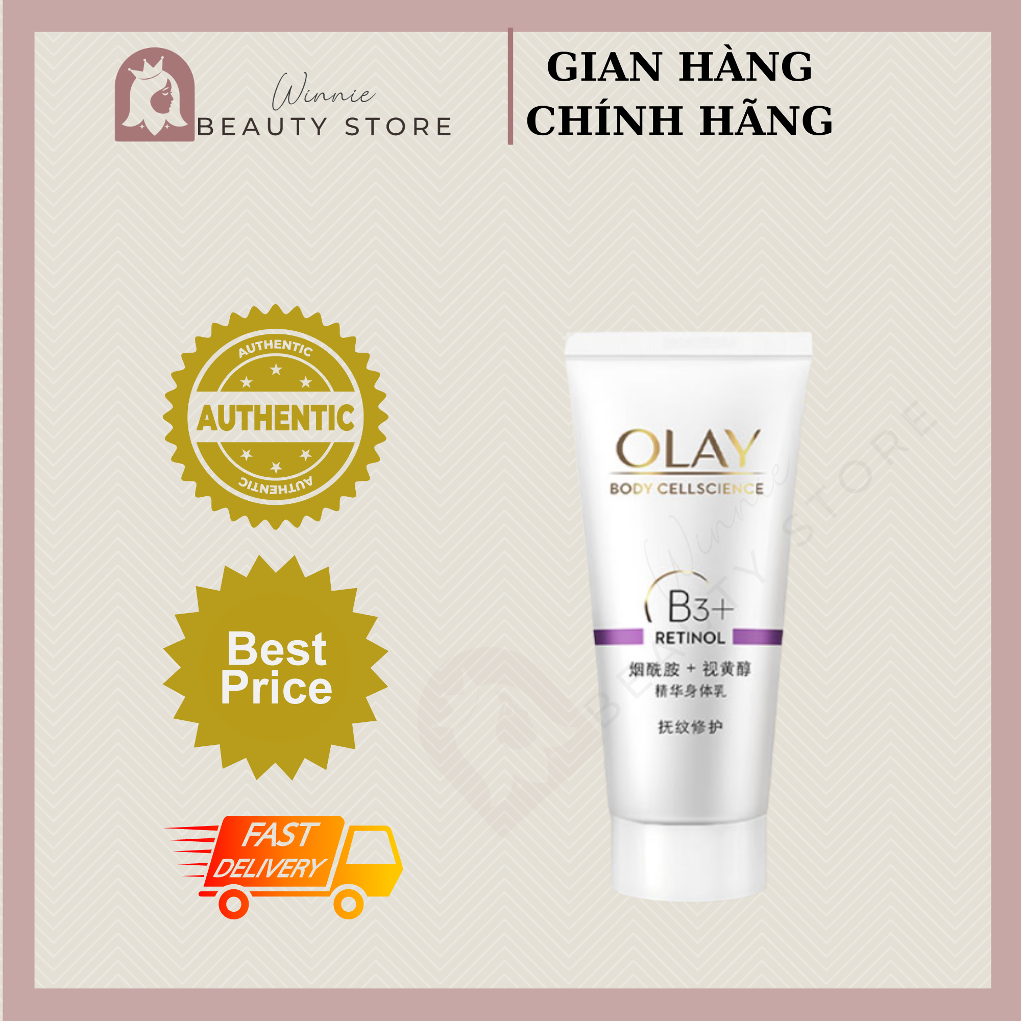 1 Tuýp Sữa Dưỡng Thể Olay B3 Retinol 65ml (Bao Bì mới)