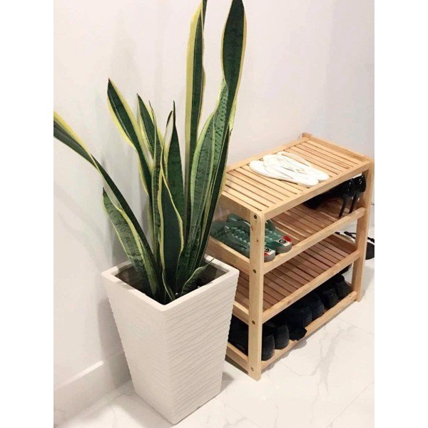 Kệ dép gỗ 80cm - 4 tầng