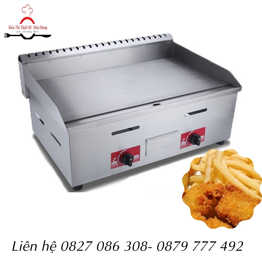 Bếp rán phẳng, bếp chiên rán thực phẩm dùng gas