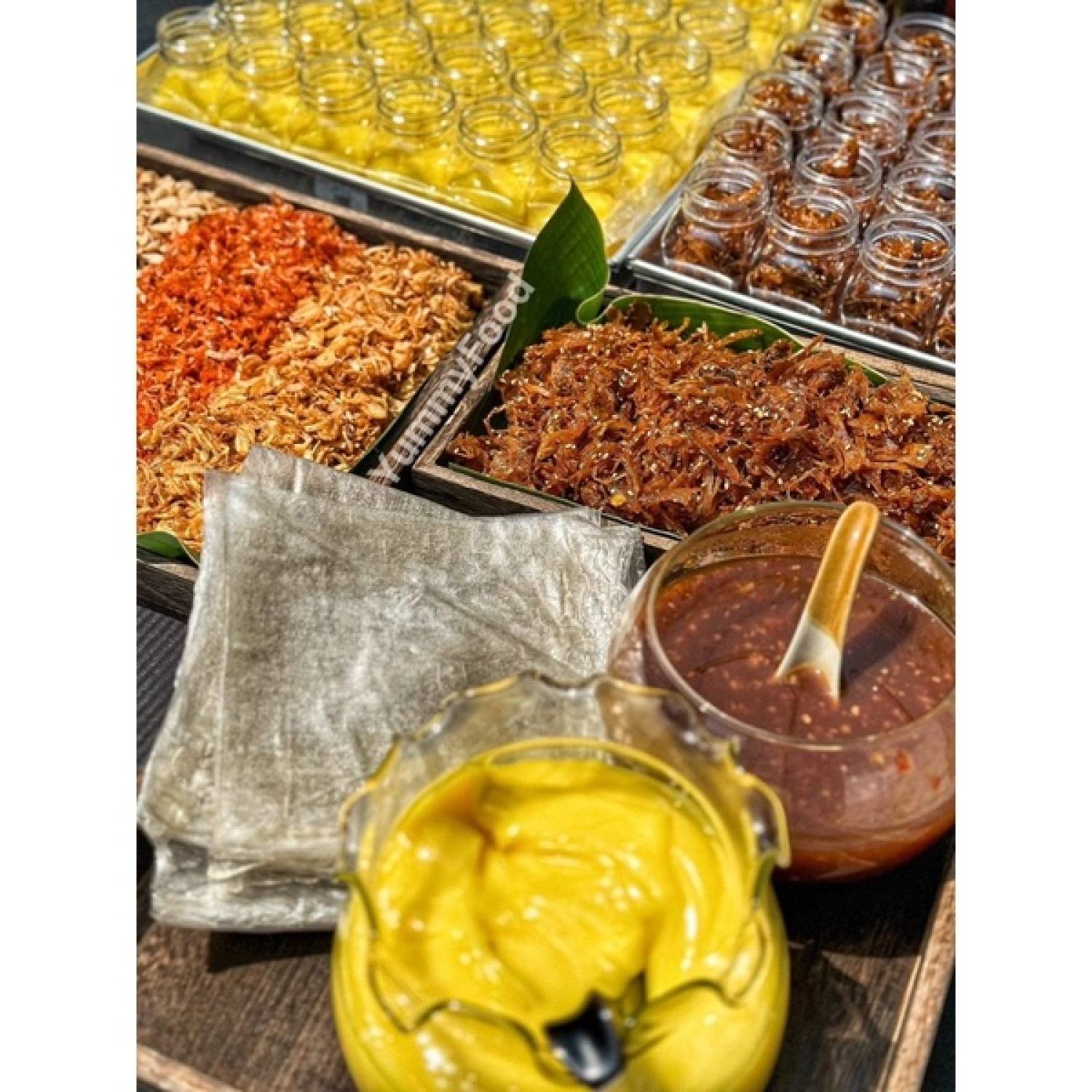 Bánh Tráng Cuốn Mực Xé Rim Mắm Me (Set 430-450gr)