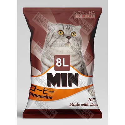 Cát Vệ Sinh Cho Mèo – Cát Min 8L (3.8kg) - Vón Cục Tốt - Khử Mùi Tốt - [Nông Trại Thú Cưng]