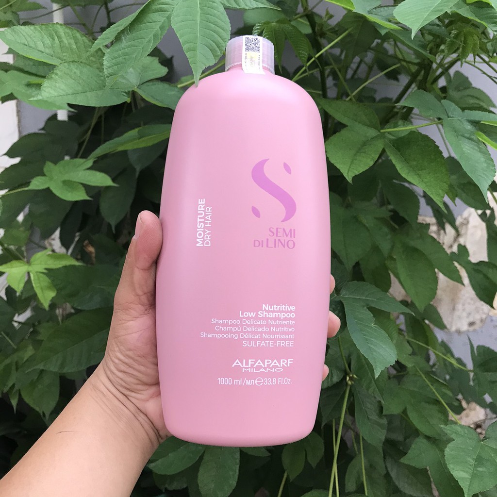 Dầu gội Moisture dành cho tóc khô xơ Semi Dilino Nutritive Low Shampoo Alfaparf 1000ml