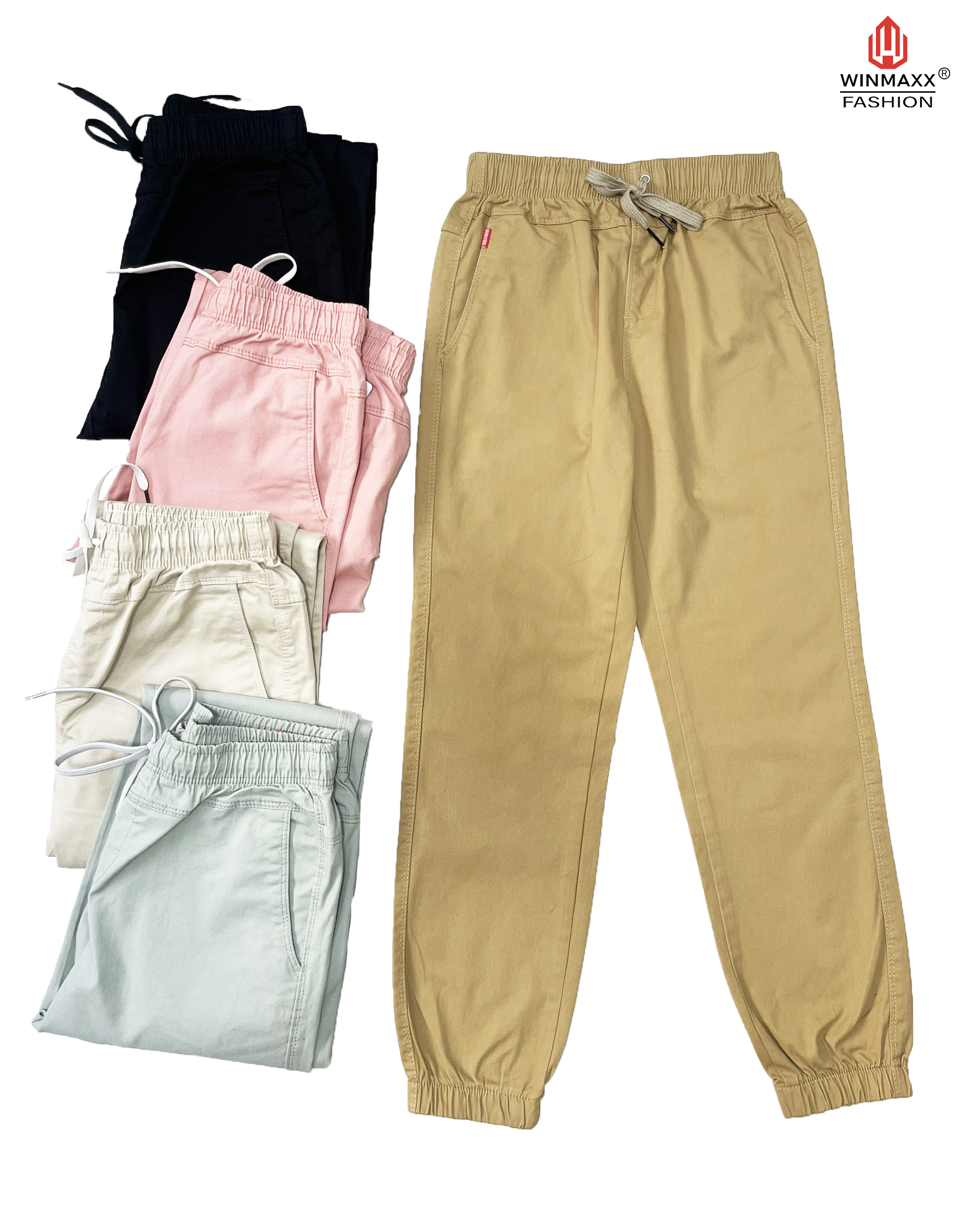 Quần Jogger Kaki Nữ Trơn Seven Stars - A25