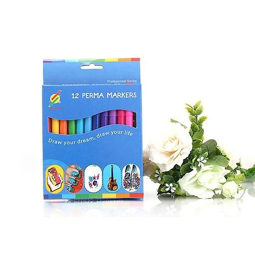 Hộp 12 Cây Bút Lông Colormate Perma Markers - MS-12PER