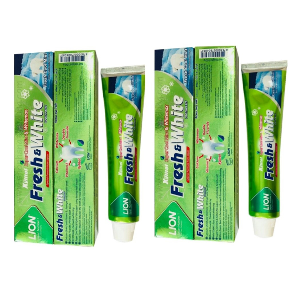 ✽❇□  Kem Đánh Răng Fresh   White - Fresh Cool Mint 160gr