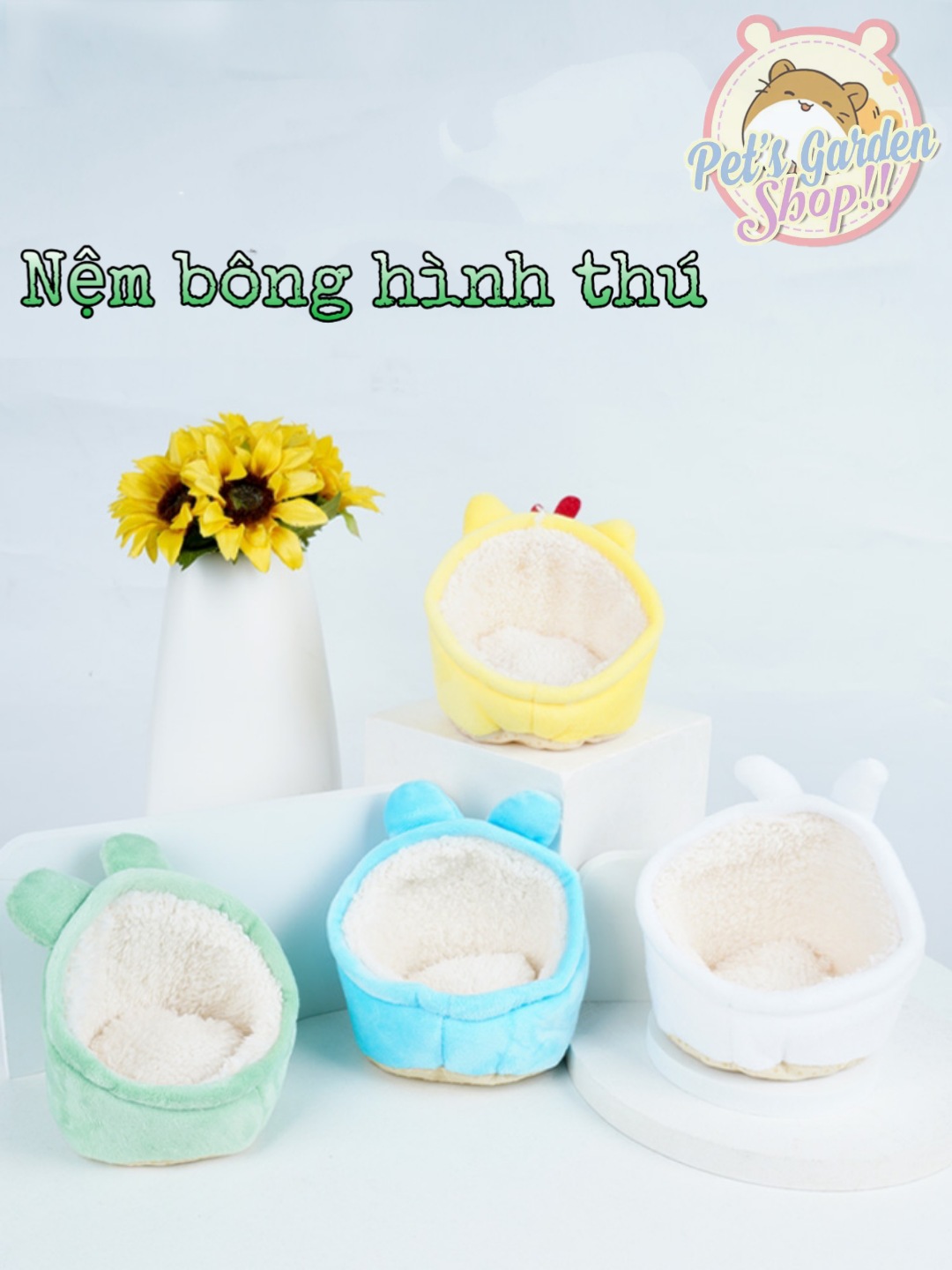 Nệm bông hình thú cho hamster