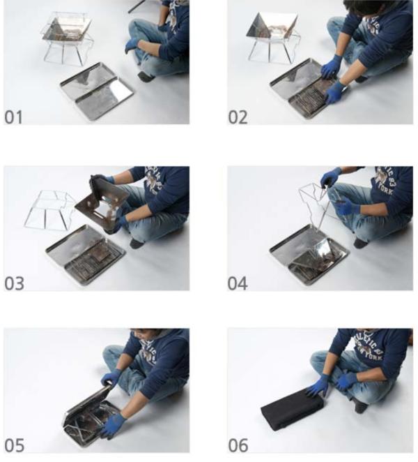 PKTL - Bếp nướng BBQ AREMES xếp du lịch