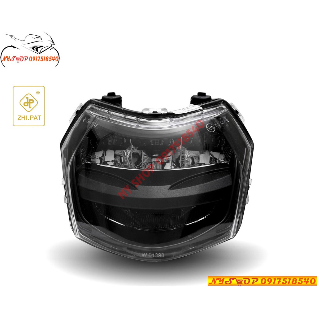 Chóa đèn pha led sirius rc, sirius fi hai tầng chính hãng zhi.pat bảo hành 2 năm