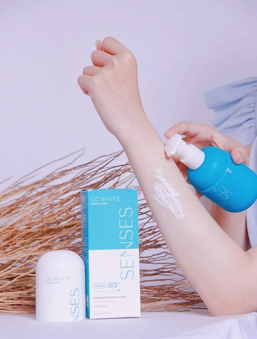 (Tặng 2 gói tắm trăng) BODY CẤY TRẮNG CC white - Body cấy trắng SENSES chính hãng