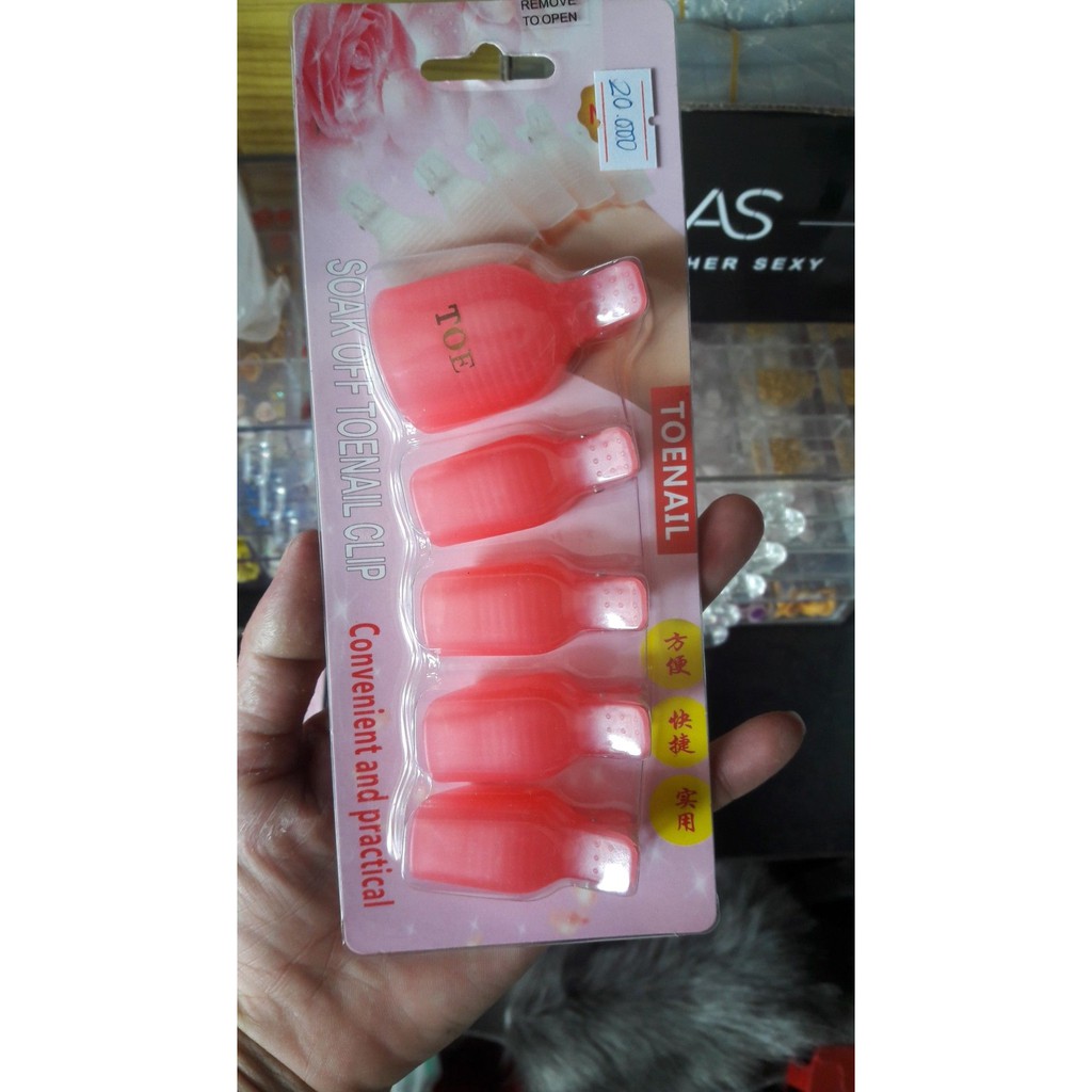 [HCM]Kẹp chân ủ phá gel 5 cái