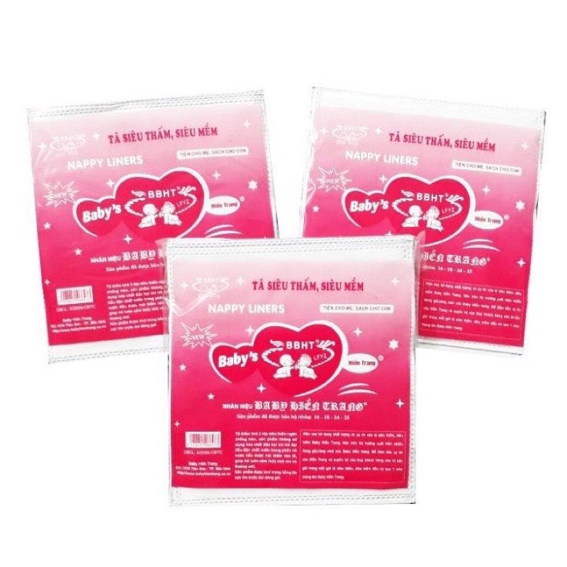 Miếng lót phân su tím Hiền Trang cho bé sơ sinh ( Giấy lót phân su) - Babibo