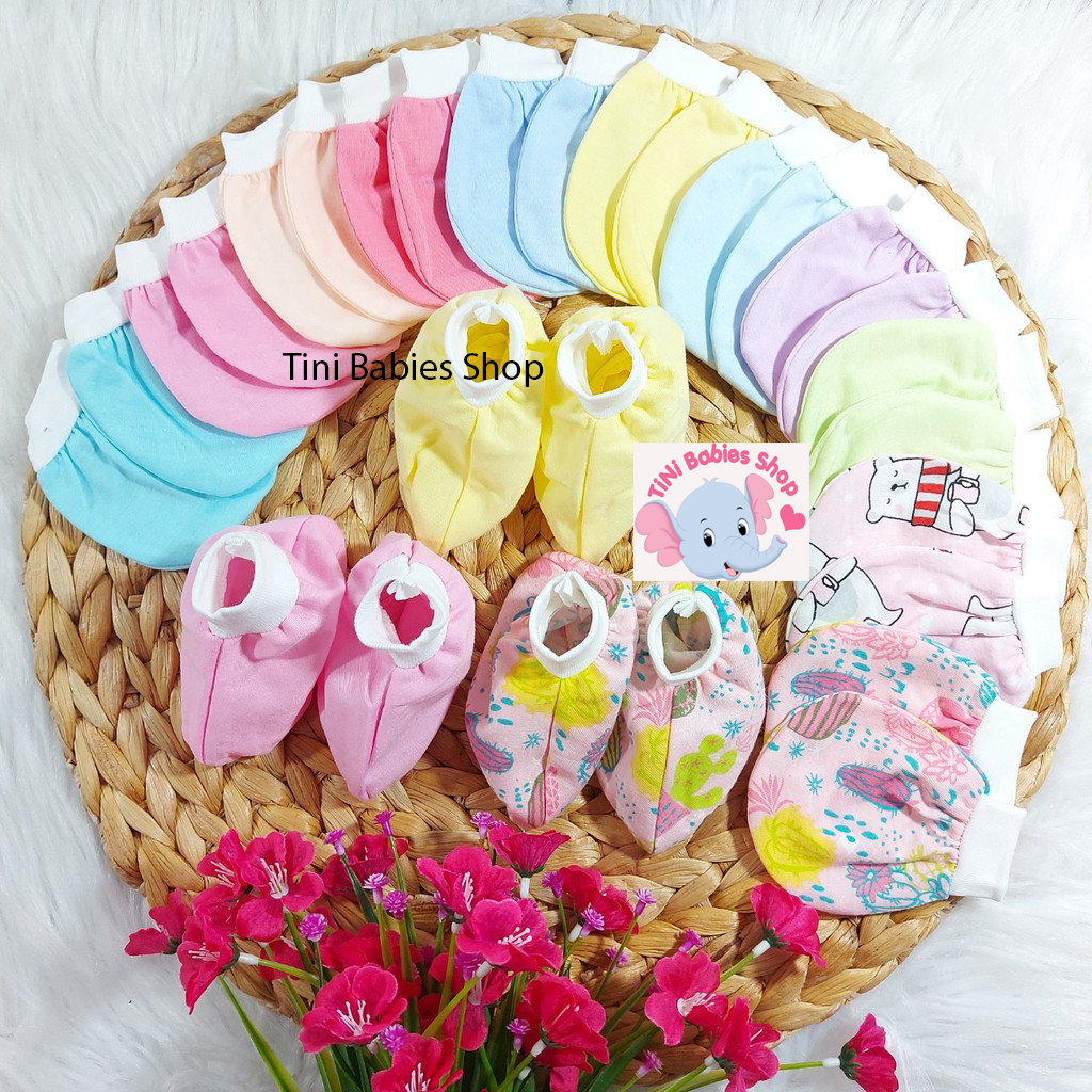 Combo 10 cặp bao tay + 10 Cặp Bao chân cho bé sơ sinh
