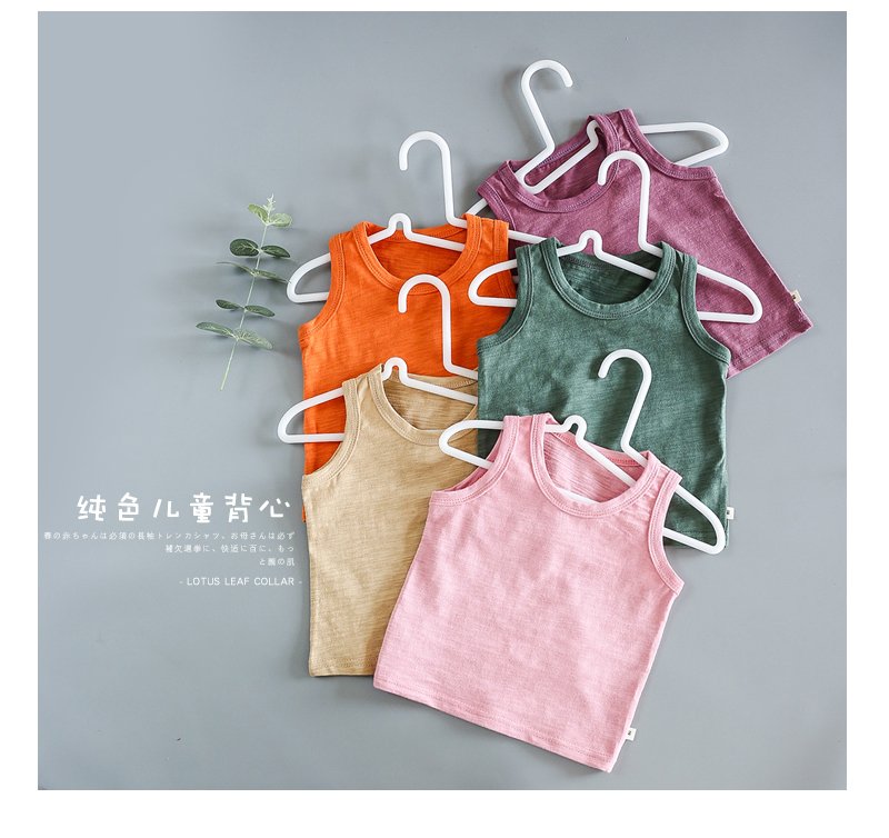 Áo ba lỗ cotton xược- áo ba lỗ xuất hàn cho trẻ em vải mịn mát