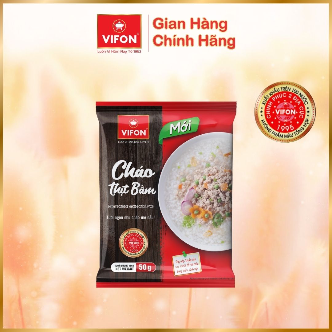 Cháo Thịt Bằm/ Cháo Gà/ Cháo Cá VIFON 50gr / Gói