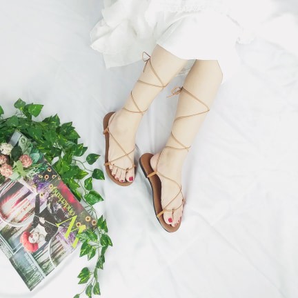 Sandal thắt dây bản ngang SD-0052