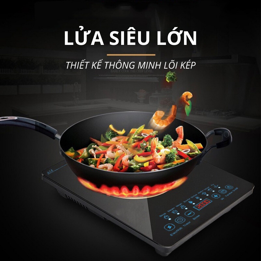 Bếp Từ Đơn Mặt Kính Cường Lực Siêu Bền Công Suất 200W