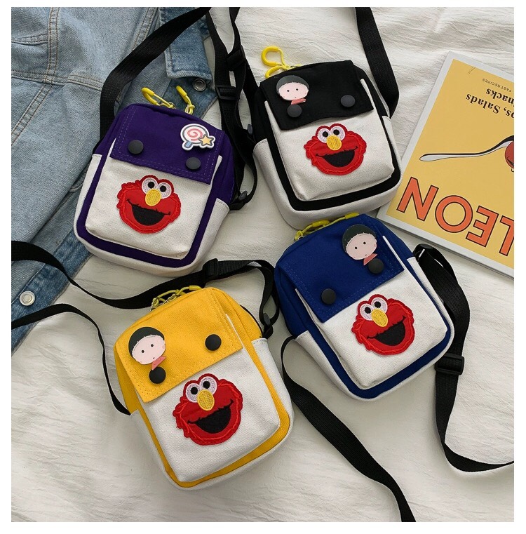 [HCM]Túi Đeo Chéo Hình Thú Angry Bird Form Đứng Hai Nút