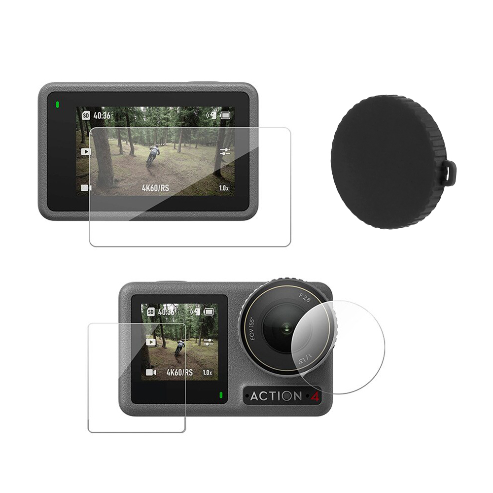 CƯỜNG LỰC DJI OSMO ACTION 5 PRO / 4 / 3 PULUZ (CAMERA / 2 MÀN HÌNH)