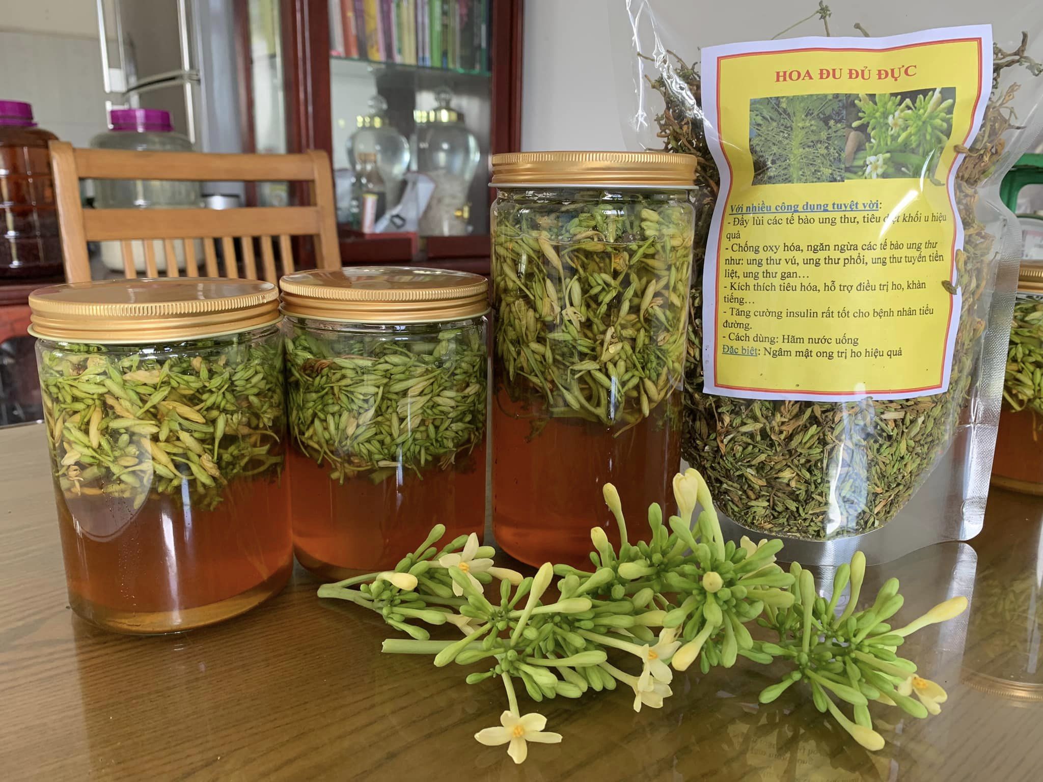 Hoa đu đủ đực ngâm mật ong bao lâu thì uống được? Hoa đu đủ đực ngâm mật ong bao lâu thì uống được?