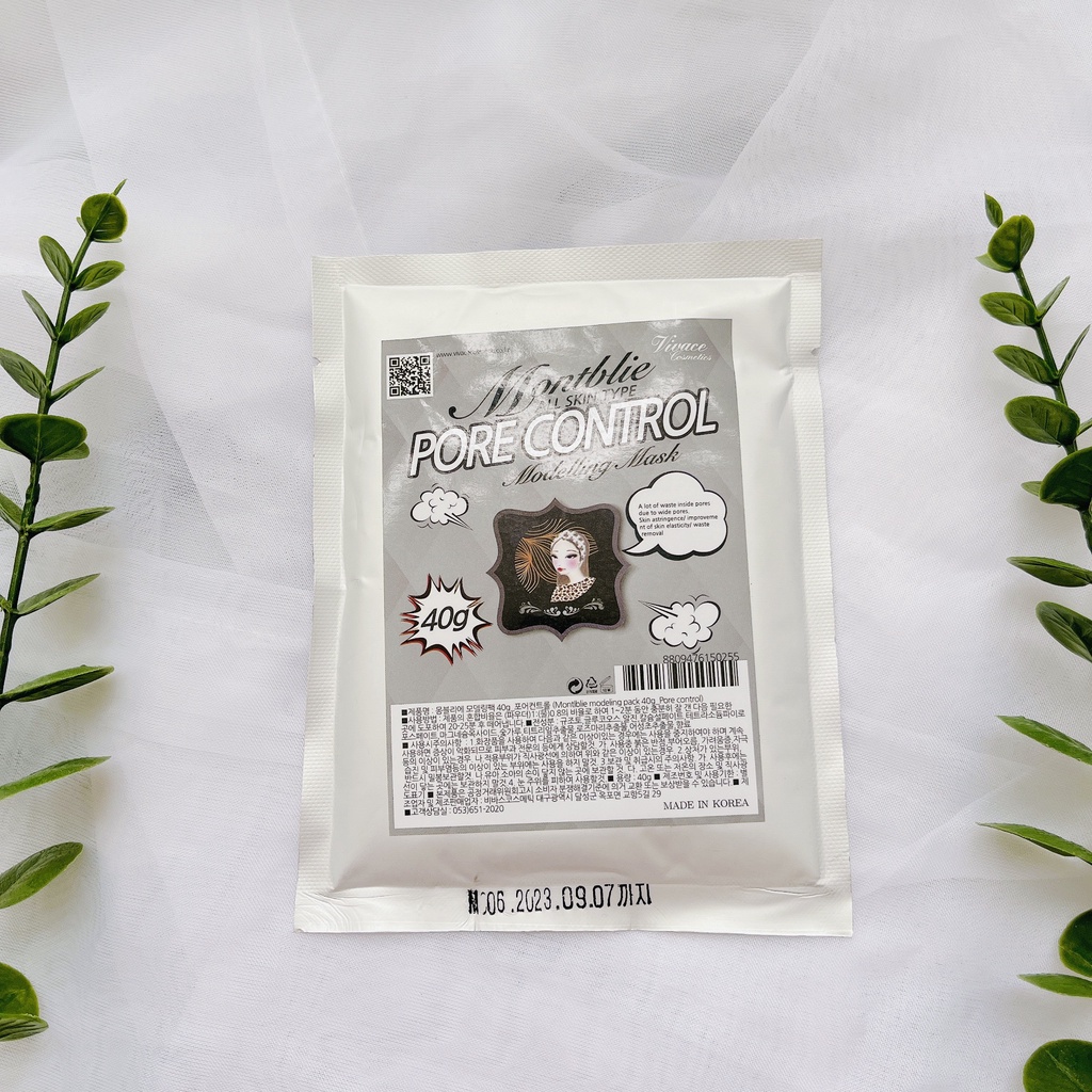 Bột mặt nạ thạch dẻo Montblie Modelling Mask Hàn Quốc 40g