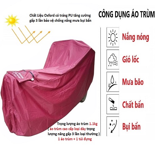 Áo Trùm Xe Máy Cao Cấp