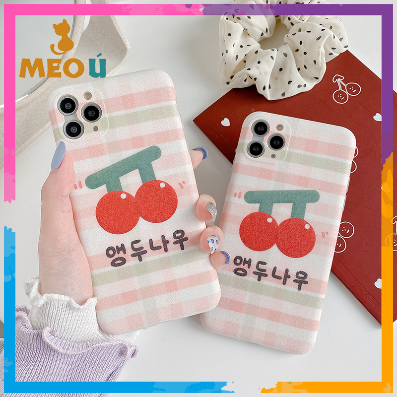 [HCM]Ốp iPhone Cherry Đỏ iPhone 7Plus/8Plus/X/Xs Max/11/11 Pro Max - ốp iphone - ốp iphone