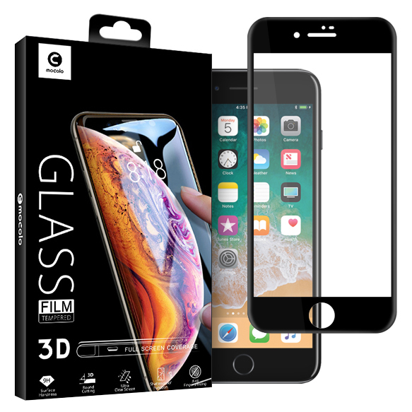 Cường lực full màn cho dùng cho iphone 7 Plus / 8 Plus (Đen)