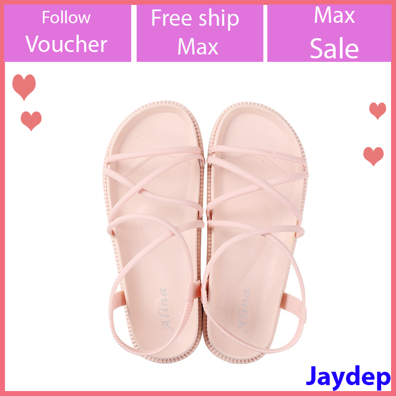 Giày sandal alina nữ đi mưa đế bánh mỳ siêu bền V256