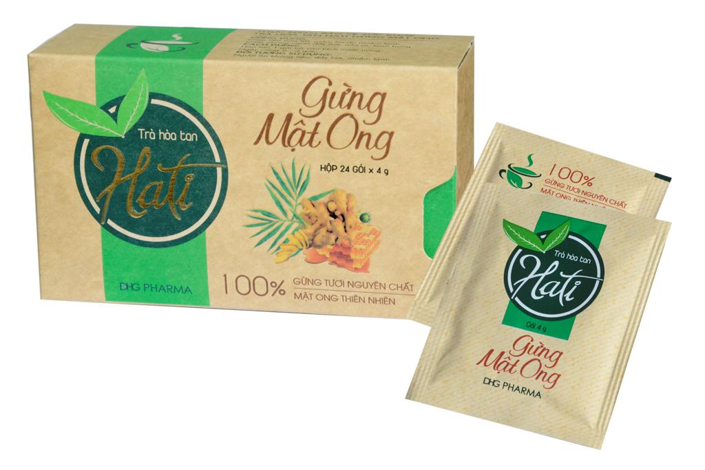 [HCM]Combo 2 hộp trà gừng mật ong Hati