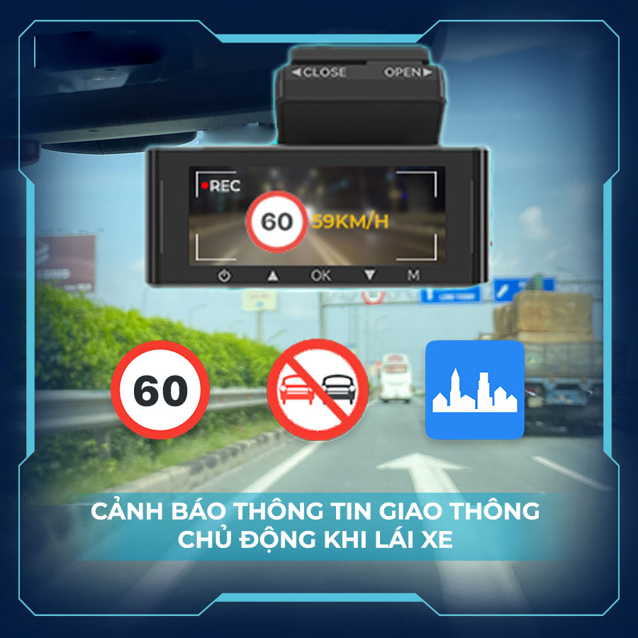 Camera hành trình Vietmap Speed Map M1[ Bảo hành 1 năm + thẻ nhớ 32G]