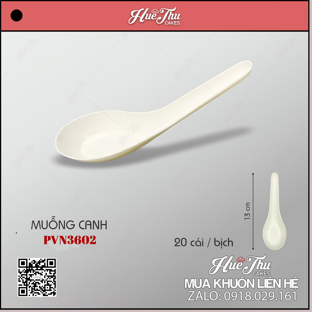 Thìa nhựa trắng - Muỗng ăn phở, ăn súp, thìa ăn cơm