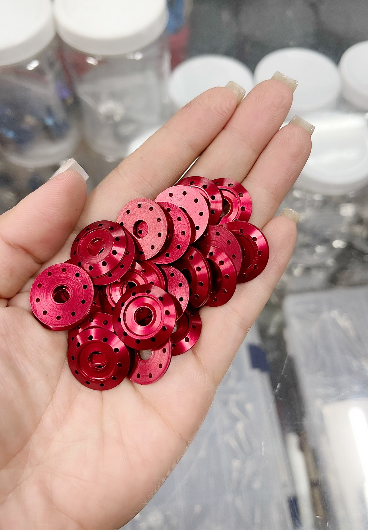 Lông đền nhôm [Lỗ] nhiều màu 6Li cho ốc Salaya ốc Titan GR5