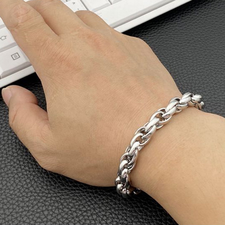 [FREESHIP MAX 15K][HCM]Lắc Tay Nam mắc xích Inox Hàn Quốc LT156 cao cấp