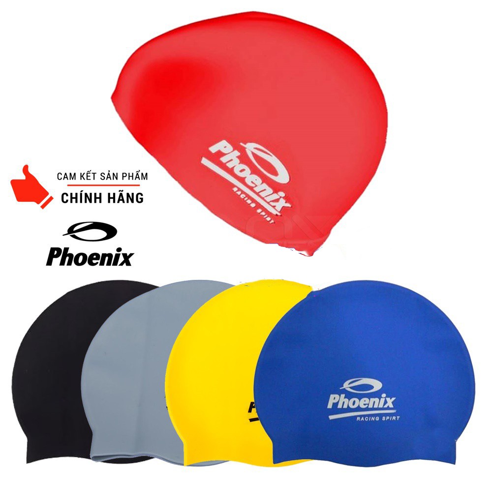 Mũ Bơi Silicon Phoenix  Cao Cấp Đủ Màu