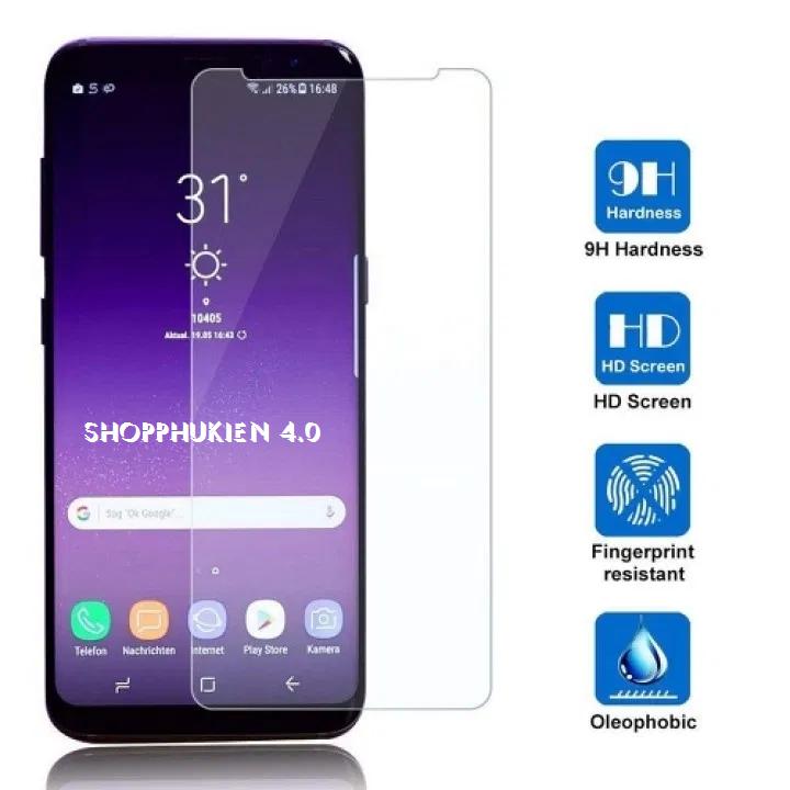 kính cường lực samsung Galaxy A7 2018 (Trong suốt k full)