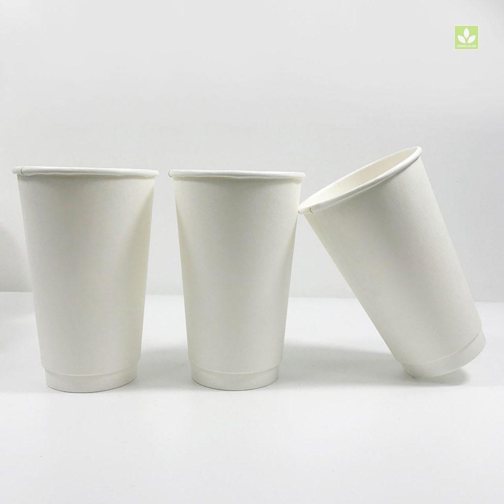 50 cốc giấy 9oz (270ml) nắp đen nhô